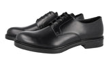 Prada Men's Black welt-sewn Leather Derby Business Shoes 2EG409