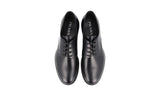 Prada Men's Black welt-sewn Leather Derby Business Shoes 2EG409