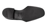 Prada Men's Black Brushed Spazzolato Leather Derby Business Shoes 2EG413