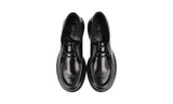 Prada Men's Black welt-sewn Leather Diapason Chocolate Business Shoes 2EG419