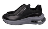 Prada Men's Black Leather Systeme Sneaker 2EG424