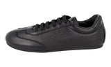 Prada Men's Black Deerskin Leather Lane Deerskin Sneaker 2EG430