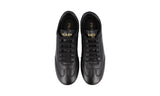 Prada Men's Black Deerskin Leather Lane Deerskin Sneaker 2EG430