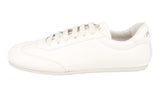 Prada Men's Off-white Deerskin Leather Lane Deerskin Sneaker 2EG430
