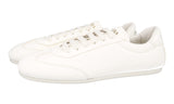 Prada Men's Off-white Deerskin Leather Lane Deerskin Sneaker 2EG430