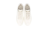 Prada Men's Off-white Deerskin Leather Lane Deerskin Sneaker 2EG430
