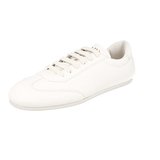 Prada Men's Off-white Deerskin Leather Lane Deerskin Sneaker 2EG430