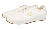 Prada Men's Beige Deerskin Leather Sneaker 2EG436
