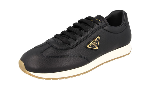 Prada Men's 2EG436 013 F0632 Deerskin Leather Sneaker