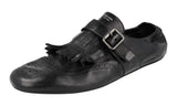 Prada Men's 2EG437 7V6 F0002 Full Brogue Leather Sneaker