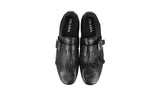 Prada Men's Black Full Brogue Leather Shuffle  Fringed Monk Strap Loafer 2EG437