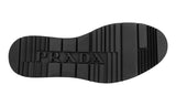 Prada Men's Black Full Brogue Leather Platform Derby Brogue Budapester Plateau Business Shoes 2EG443