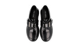 Prada Men's Black Leather Derby Buckle Schnalle Monk Strap Business Shoes 2EG457
