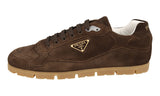 Prada Men's Brown Leather Trail Downtown Sneaker 2EG459