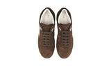 Prada Men's Brown Leather Trail Downtown Sneaker 2EG459