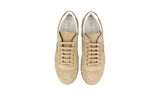 Prada Men's Beige Leather Downtown Trail Sneaker 2EG459