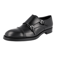 Prada Men's Black welt-sewn Leather Business Shoes 2OA017