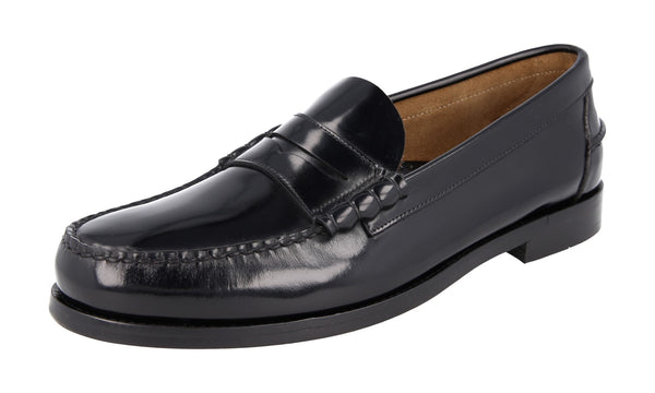 Prada Men's 2OB015 B4L F0002 welt-sewn Leather Business Shoes