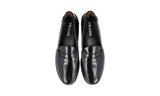 Prada Men's Black welt-sewn Leather Penny Loafer Business Shoes 2OB015