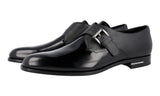 Prada Men's Black High-Quality Saffiano Leather Monk Business Shoes 2OB026