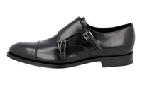 Prada Men's Black welt-sewn Leather Business Shoes 2OB033
