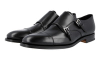 Prada Men's Black welt-sewn Leather Business Shoes 2OB033