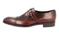 Prada Men's Brown Leather Business Shoes 2OB034