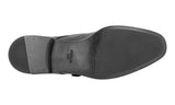 Prada Men's Black Saffiano Leather Monk Strap Cap Toe Business Shoes 2OC016