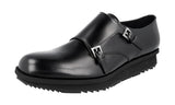 Prada Men's 2OE023 B4L F0002 Brushed Spazzolato Leather Business Shoes