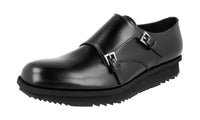 Prada Men's 2OE023 B4L F0002 Heavy-Duty Rubber Sole Leather Business Shoes