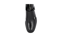 Prada Men's Black Heavy-Duty Rubber Sole Leather Business Shoes 2OE023