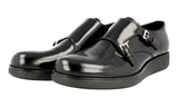 Prada Men's Black Brushed Spazzolato Leather Business Shoes 2OE024