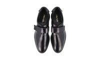 Prada Men's Black Brushed Spazzolato Leather Sneaker 2OE031