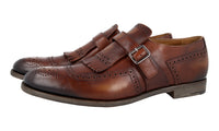 Prada Men's Brown Leather Business Shoes 2OF001