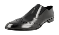 Prada Men's 2OG038 B4L F0002 Full Brogue Leather Business Shoes