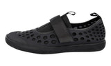 Prada Men's Black Leather Rubberized Sneaker 2OG042