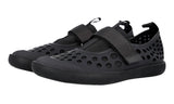 Prada Men's Black Leather Rubberized Sneaker 2OG042