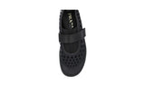Prada Men's Black Leather Rubberized Sneaker 2OG042