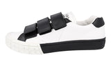 Prada Men's White Leather Casetta Wheel Sneaker 2OG068