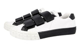 Prada Men's White Leather Cassetta Wheel Hook N Loop Sneaker 2OG068