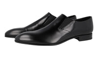 Prada Men's Black Brushed Spazzolato Leather Business Shoes 2OG075