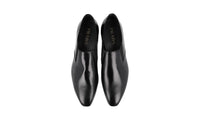 Prada Men's Black Brushed Spazzolato Leather Business Shoes 2OG075