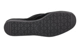 Prada Men's Black Leather Velvet Logo Loafer Slipper Loafers 2S2974