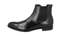 Prada Men's Black Leather Half-Boot 2TA042