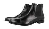 Prada Men's Black Leather Half-Boot 2TA042