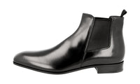 Prada Men's Black Leather Half-Boot 2TA044