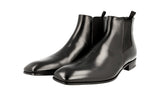 Prada Men's Black Leather Half-Boot 2TA044