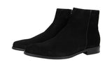 Prada Men's Black Leather Half-Boot 2TA068