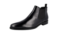 Prada Men's 2TA070 P39 F0002 Brushed Spazzolato Leather Half-Boot