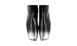 Prada Men's Black Brushed Spazzolato Leather Half-Boot 2TA075